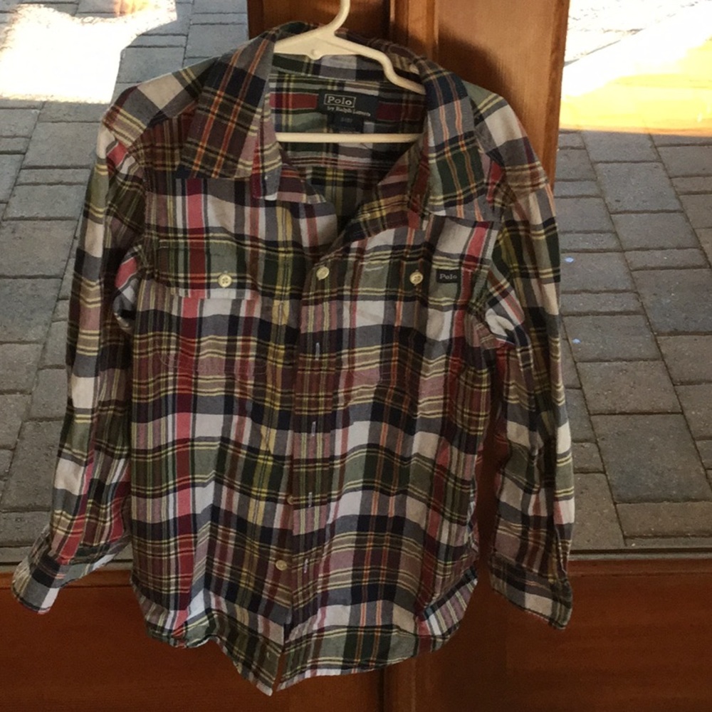 Young boys polo button down